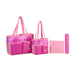 Colorland 4-in-1 Funky Patterned Baby Tote Set – Style, Comfort & Versatility for On-the-Go Families(JV-BS009)