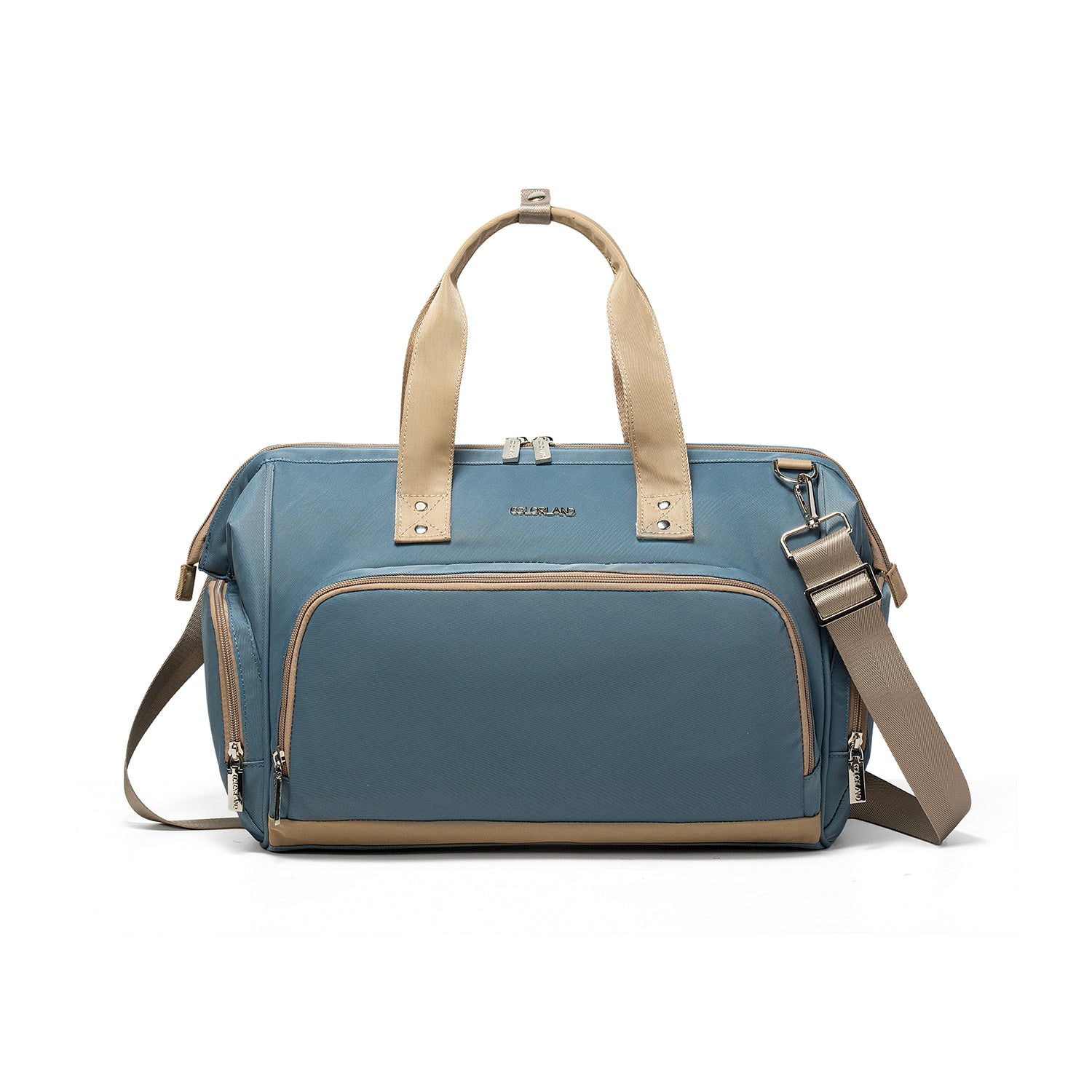 Colorland Multifunctional Large Capacity Diaper Bag - Adjustable Shoulder Strap & Top Handles for Mom Travel & Daily Use(CLD-CB215)