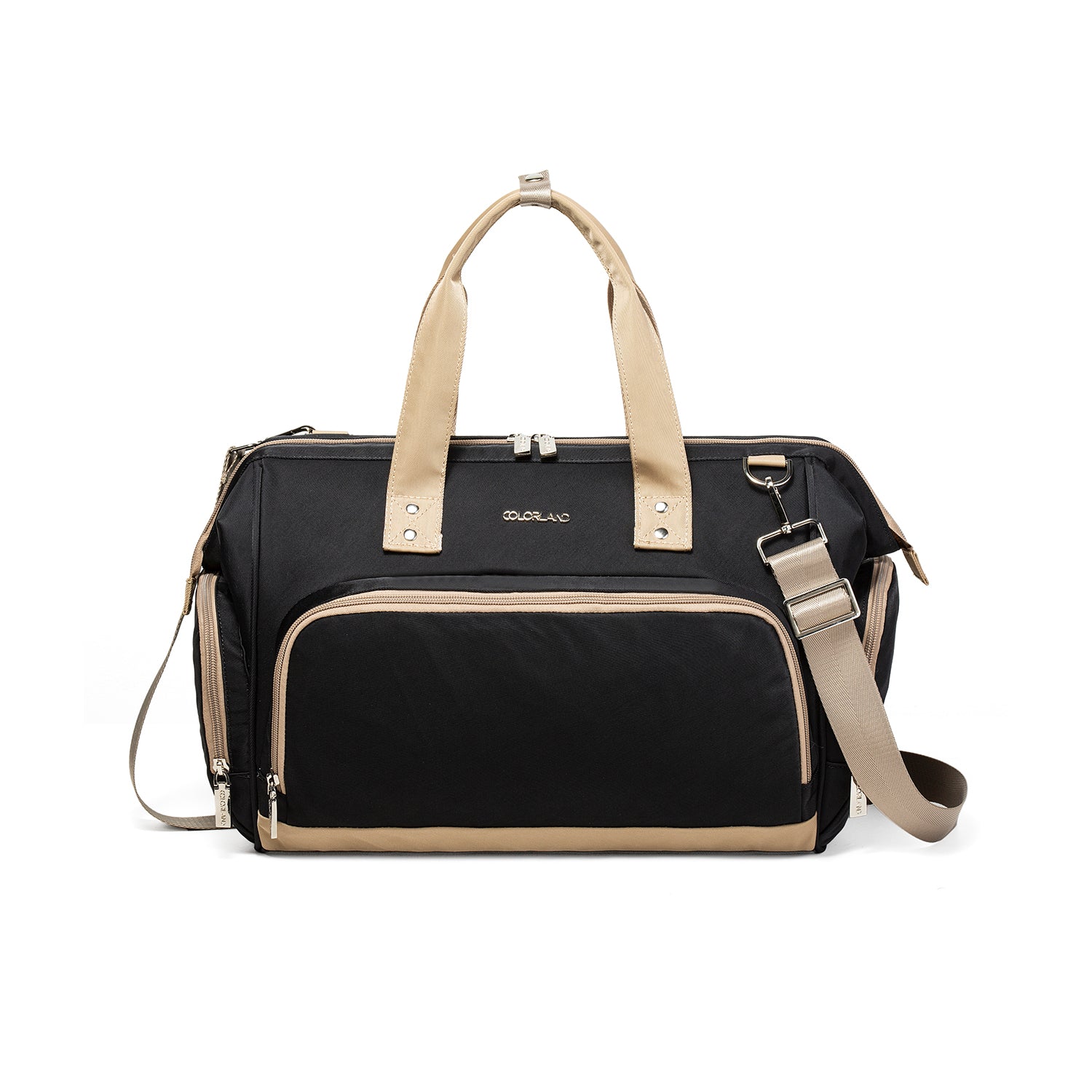 Colorland Multifunctional Large Capacity Diaper Bag - Adjustable Shoulder Strap & Top Handles for Mom Travel & Daily Use(CLD-CB215)