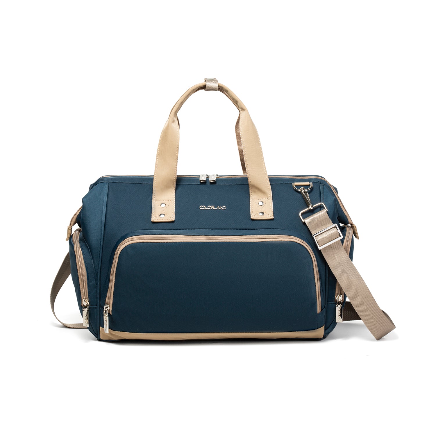 Colorland Multifunctional Large Capacity Diaper Bag - Adjustable Shoulder Strap & Top Handles for Mom Travel & Daily Use(CLD-CB215)