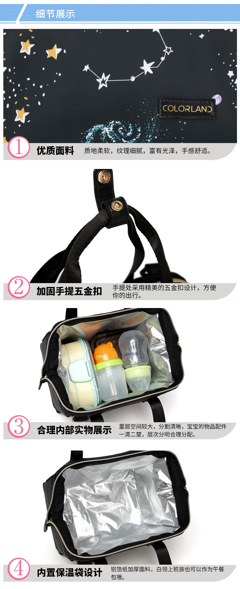 Fancy Lunch/Snack/Picnic/Bottle Warmer/Cooler Bag